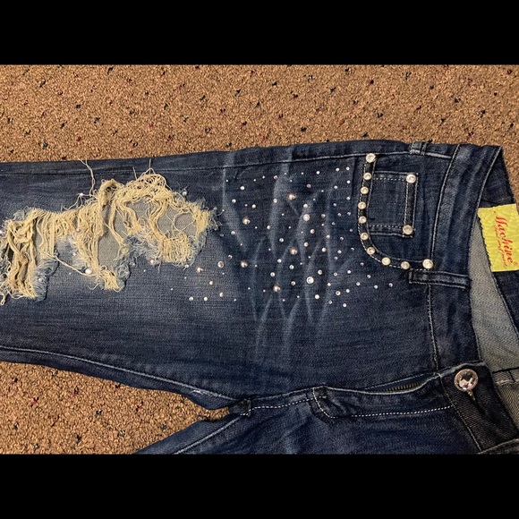 Low-Rise | Rhinestone | Ripped | Skinny Jeans - Picture 11 of 15